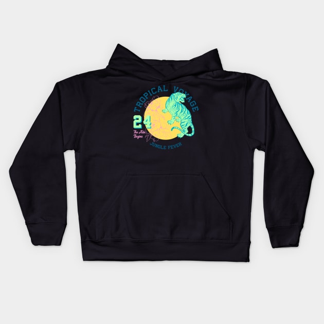 Jungle fever Kids Hoodie by CHAKRart